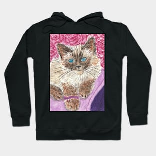 Siamese kitten cat Hoodie